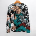 thumbnail image 2 of My Hero Academia Unisex Sweater Long Sleeve Round Neck Pullover Jumper Fall Winter Clothes Print Tops Blouse XL, 2 of 6