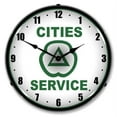 thumbnail image 2 of Collectable Sign and Clock Cities Services LED Lighted Premium Wall Clock, 2 of 4