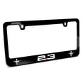 thumbnail image 1 of Ford Mustang 2.3L EcoBoost Dual Logo Black Metal License Plate Frame, 1 of 5