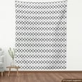 thumbnail image 3 of Ambesonne Black and White Fabric by the Yard Upholstery, Grid Lines, 10 Yards, White and Black, 3 of 4