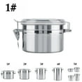 thumbnail image 2 of Coofit Récipient de Stockage Alimentaire Hermétique en Acier Inoxydable pour Thé Café, 2 of 9