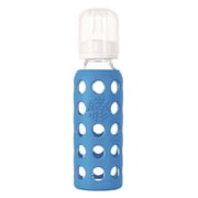 Lifefactory Glass Baby Bottle with Stage 1 Nipple, 9oz, Ocean, 1 ea
