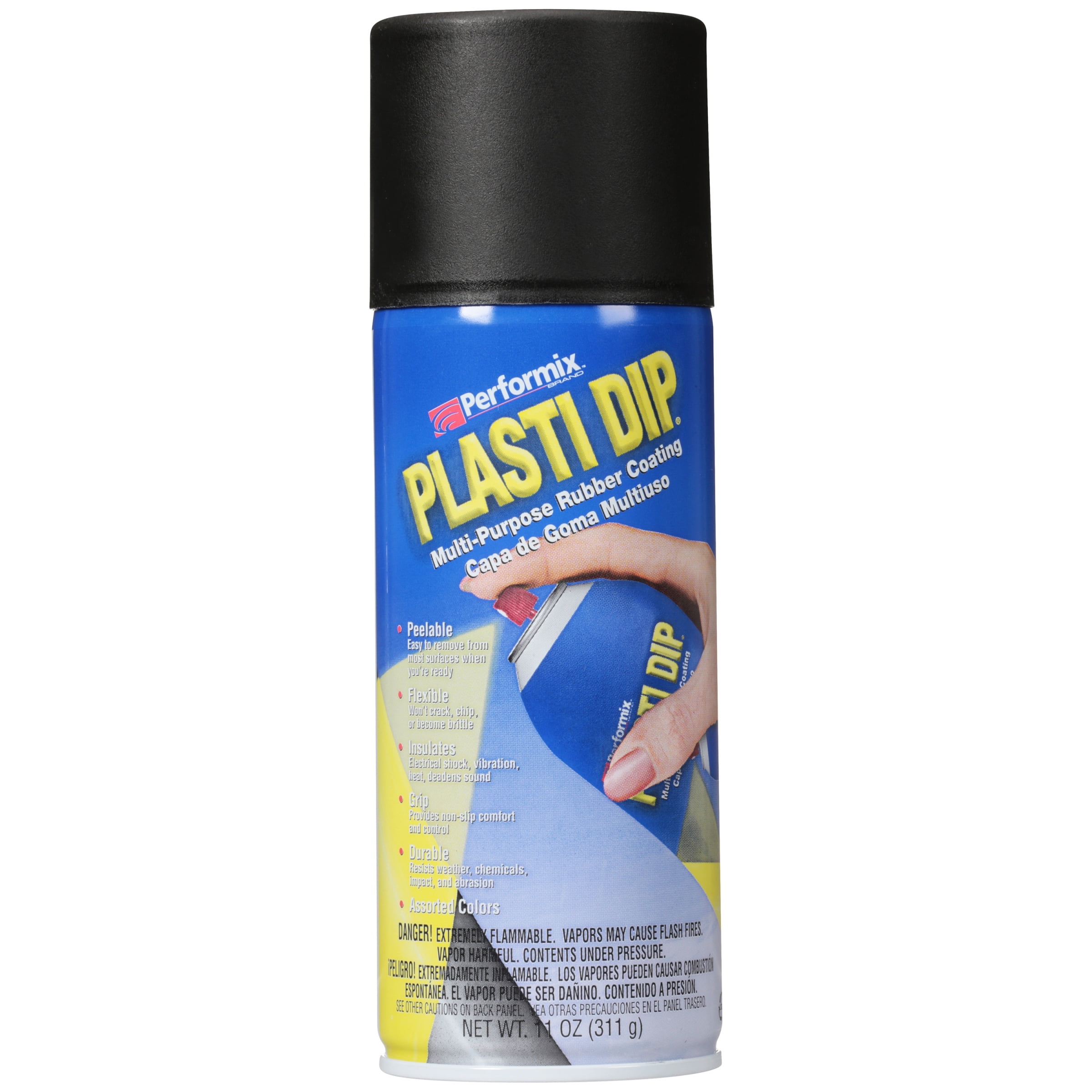 Plasti Dip Spray, Multi-Purpose Rubber Coating, Black 11oz