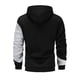 thumbnail image 3 of Dolkfu Sudadera con capucha de color contrastante para hombre, sudadera con capucha para hacer ejercicio, camiseta de manga larga casual para hombre S, 3 of 8
