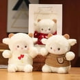 thumbnail image 2 of 23cm Cute Sheep Plush Doll Fluffy Stuffed Soft Animal Throw Toy Valentine's Day Birthday Gift With Bag Party Home Decoration, 2 of 14