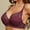 Wine, variant on "TOWED22 Wireless Bras For Women,Women's Lace Bralette Front Close Racerback Wireless Triangle Bra ,40D"