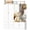 White-3 Doors with Open Shelf, variant on Ktaxon 3 Door Wardrobe Armoire Closet with Mirror Hanging Rod, Large Capacity Storage Closet for Bedroom, Modern Drawer & Shelf Elegant White Finish Closet