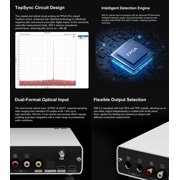 TOPPING E50 II Mini HiFi DAC, as both a DAC and a preamp,configure remote control,Silver