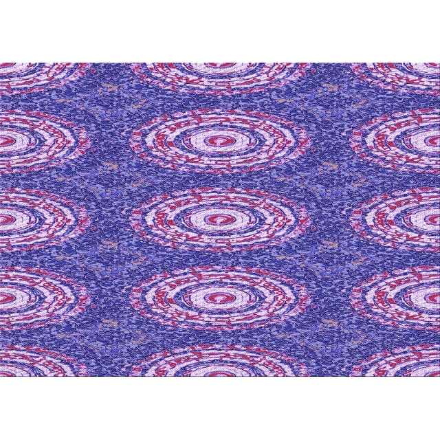 Ahgly Company Tapis Rectangulaire Lavable en Machine Intérieur Transitionnel Violet Améthyste, 2 Pieds x 4 Pieds