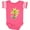 Football Pink and White, variant on Inktastic Christmas Palm Tree with Presents Boys or Girls Baby Bodysuit