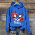 thumbnail image 2 of Sweat à Capuche Surdimensionné pour Femmes avec Design Unique Imprimé Main pour Style Décontracté de Rue, 2 of 3
