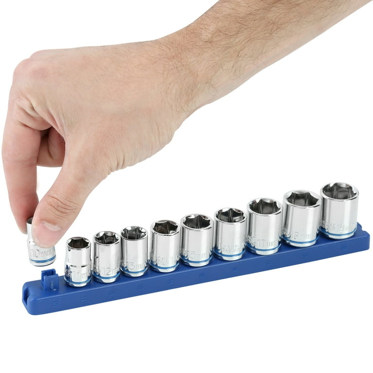 Hyper Tough 11-Piece 3/8 Inch Drive Metric Socket Set Chrome