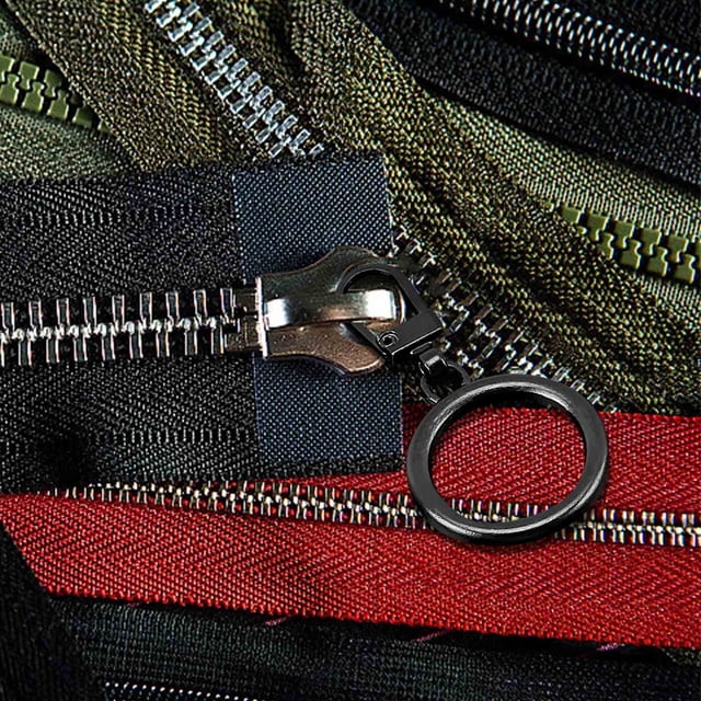 Repuesto de Tirador de Cremallera Metálico | Paquete de 10 Cabezales de Cremallera de Aleación para Ropa, Bolsos y Zapatos | Diseño de Gancho de Fácil Instalación En Varios Colores (45 Mm)