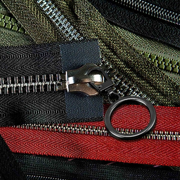 Fiudx Metal Zipper Pull Replacement | 10-Pack Alloy Zipper Heads for Clothing, Bags & Shoes | Easy Installation Hook Hole Design In Multiple Colors (45Mm)