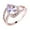 Rose Gold, variant on BKBP Set with Water Drop Zircon Ring Engagement Round Cut Zircons Women Wedding Rings Jewelry Rings for Woman Full Diamond Ladies Ring Minimalist Thumb Finger Rings Great Gift for Her