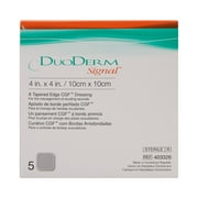 Convatec DuoDERM Signal CGF 4x4 Hydrocolloid Dressing with Change Indicator, 5ct Box