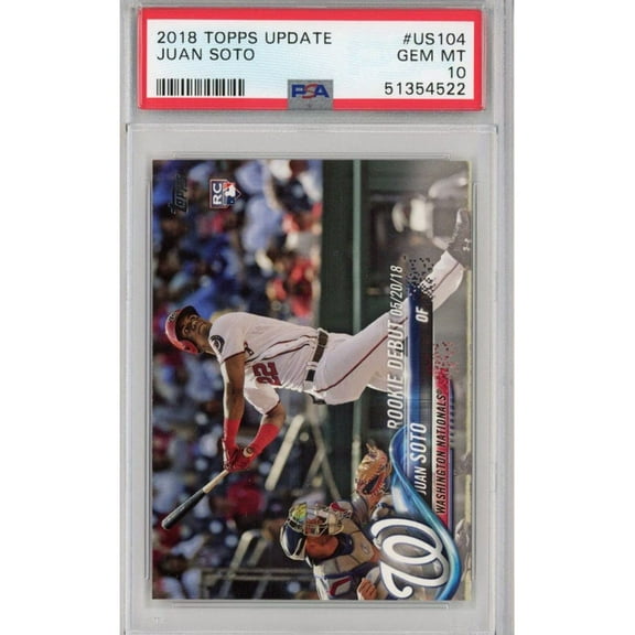 Graded 2018 Topps Update Juan Soto #US104 Rookie RC Baseball Card PSA 10 Gem Mint