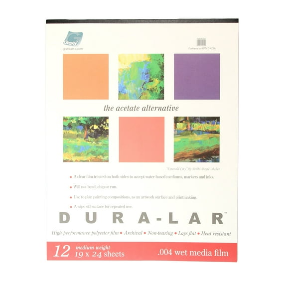 Grafix Wet Media Dura-Lar Pad, .004mm, 19 in x 24 in