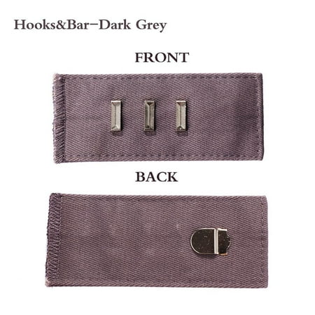 

Jeans Garment Accessories Trousers Maternity Hooks Waist Band Button Pant Extender Belt HOOKS&BAR-DARK GREY