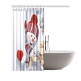 thumbnail image 2 of BPBOP Christmas Holiday Happy New Year Curious Snowman Shower Curtain Waterproof Fabric Bath Curtain 66x72 inches, 2 of 2