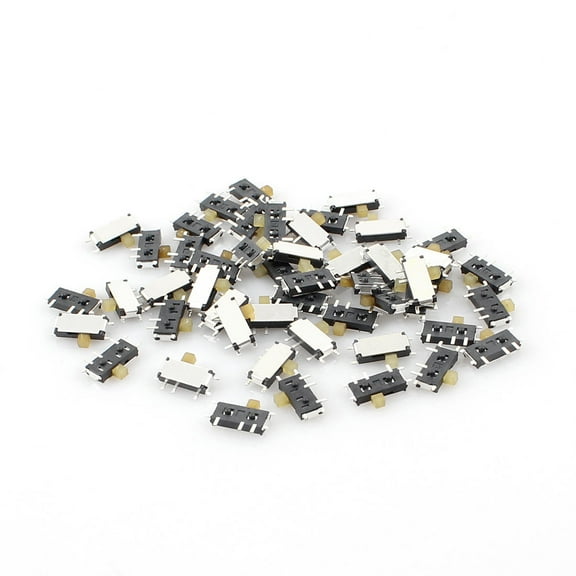 50pcs On/Off 2 Position SPDT Horizontal Miniature SMT Slide Switch