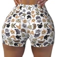 thumbnail image 2 of Picia Cute Cats Printed Workout Shorts for Women Seamless Scrunch Butt Lifting High Waisted Yoga Gym Booty Running Moisture-wicking Short Pants-Small, 2 of 9