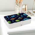 thumbnail image 6 of Alien Elegant PU Leather Jewelry Box with Removable Compartment, Portable Earring Organizer, Necklace Organizer, and Decorative Box, 6 of 6