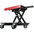 thumbnail image 2 of Pinypikaka Motorcycle Scissor Lift Jack with Casters, Wide Deck Motorcycle Center Scissor Lift Jack, Safety Pins, Center Lift Crank Bracket, 1100 Lbs Capacity for Motorcycles, Atvs, Dirt Bikes, 2 of 8