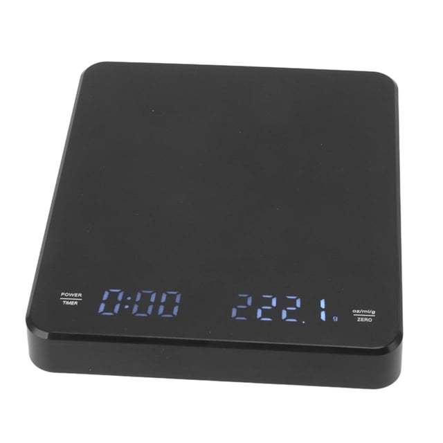 Báscula De Café Hecha A Mano, Báscula De Café Recargable Con Limpieza Automática A Cero, Pantalla Digital LED Pequeña Con Temporizador Para Joyería Para Cocina