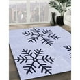 thumbnail image 3 of Ahgly Company Machine Washable Indoor Rectangle Transitional Lavender Blue Area Rugs, 6' x 9', 3 of 7