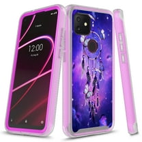 T-Mobile REVVL 4 Plus Case, Rosebono Graphic Design Shockproof Impact Resistant Protective Full-Body Rugged Clear Hybrid Bumper Case for T-Mobile REVVL 4 Plus (Dream Catcher)
