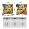 thumbnail image 2 of Simpsons Square Pillow Case Pillow Holder Soft Decorative Pillow Sham Cushion Cases Pillowcase 18"X18", 2 of 7