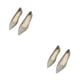 thumbnail image 1 of Qarigey 2 piezas deslumbrantes zapatos de corte de boda para mujer mocasines cómodos de cuero de fibra con lentejuelas puntiagudas planas de Type2 NO2, 1 of 6