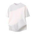 thumbnail image 3 of Dxzfnsa Men's Knit T Shirts Mens Lightweight Short Sleeve Crew Neck Loose Stretchy Muscle Shirts Basic Solid Color Sport Tee Tops, 3 of 8