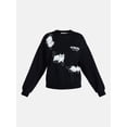 thumbnail image 5 of Scaredy Cat Club Women's Halloween Graphic Crew Pullover, Sizes XXS-XXL, 5 of 5