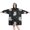 Black White Cat-1, variant on Wearable Oversized Blanket,Black White Cat Moon Star Pattern Wearable Blanket Hoodie for Adults,Cozy Hooded Blankets with Super Pockets,Super Warm Fuzzy Pullover for Women & Men