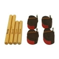 thumbnail image 1 of Juego de varillas de masaje de bambú, rodillo de masaje de bambú, soporte muscular, alivio muscular Cinturón elástico marrón, 1 of 9