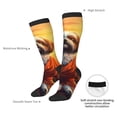 thumbnail image 4 of Naloa Cartoon Puppy Sunset Thigh High Socks Extra Long Stretchy Sock Women Over Knee High Opaque Stocking Daily Wear, 4 of 6
