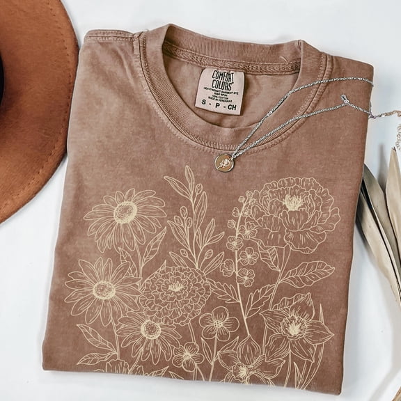 Retro Wildflower Shirt: Boho Floral Tee
