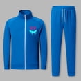 thumbnail image 2 of guisaled Mens Sweatsuit Zip Up Stand Collar Jacket Athletic 2 Pieces Tracksuit Casual Jogging Sweat Suit Workout Sports Set Sportswear, 2 of 5