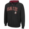 thumbnail image 2 of Men's Colosseum Black Florida State Seminoles Arch & Logo 3.0 Full-Zip Hoodie, 2 of 3