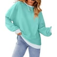 thumbnail image 3 of Fantaslook Color Block Sweatshirts for Women Crewneck Long Sleeve Oversized Pullover Tops Casual Fall Outfits, 3 of 9