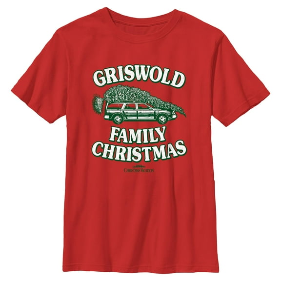 Boy's National Lampoon's Christmas Vacation Griswold Christmas Tree Graphic T-Shirt