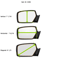 thumbnail image 5 of Fits 10-15 Ram 1500, 2500, 3500, 4500 Left Driver Upper Tow Mirror Glass Lens w/Adhesive USA non heated, 5 of 6