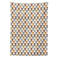thumbnail image 3 of Ambesonne Sugar Skull Tablecloth Rectangular Table Cover, Floral Calavera, 60"x84", Multicolor, 3 of 4