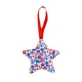 thumbnail image 1 of Decoración de colgador de estrella patriótica del Día de la Independencia, estrella de 5 puntas rellena de algodón, rojo, blanco, azul, adorno colgante interior al aire libre para el 4 de julio, Día, 1 of 5