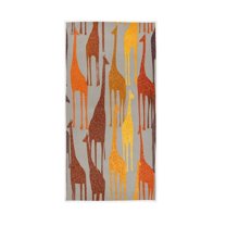 Bath Towel Single-Sided Printed Highly Absorbent Soft Quick Towel for Bathroom Spa Gym & Sports Giraffe