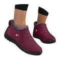 thumbnail image 3 of Leozcaa Womens Snow Boots Winter Warm Booties Anti-Slip Ankle Boots Outdoor Slip On Waterproof Booties, 3 of 7
