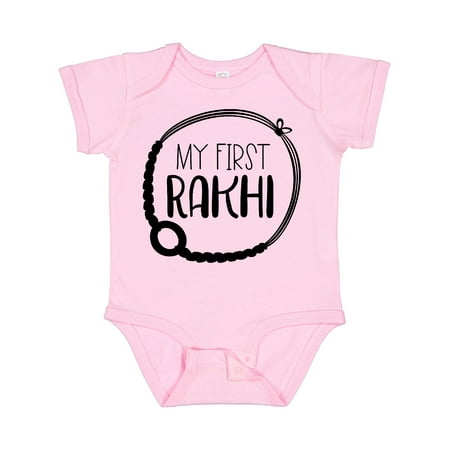 

Inktastic My 1st Rakhi Bracelet Raksha Bandhan Gift Baby Boy or Baby Girl Bodysuit