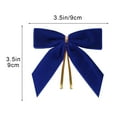 thumbnail image 2 of TACILIP 24pcs Burgundy Small Velvet Christmas Bows for Christmas Tree Wreath Gift Wrap Crafts Wedding Party Bows for Snack Bags Baking Candy Bags Home Decoration, Christmas Decorations, 2 of 6